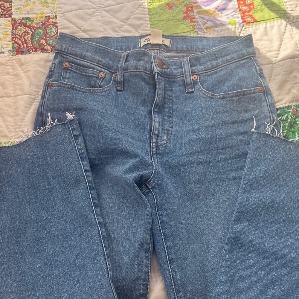 Madewell mid rise kick out jeans
